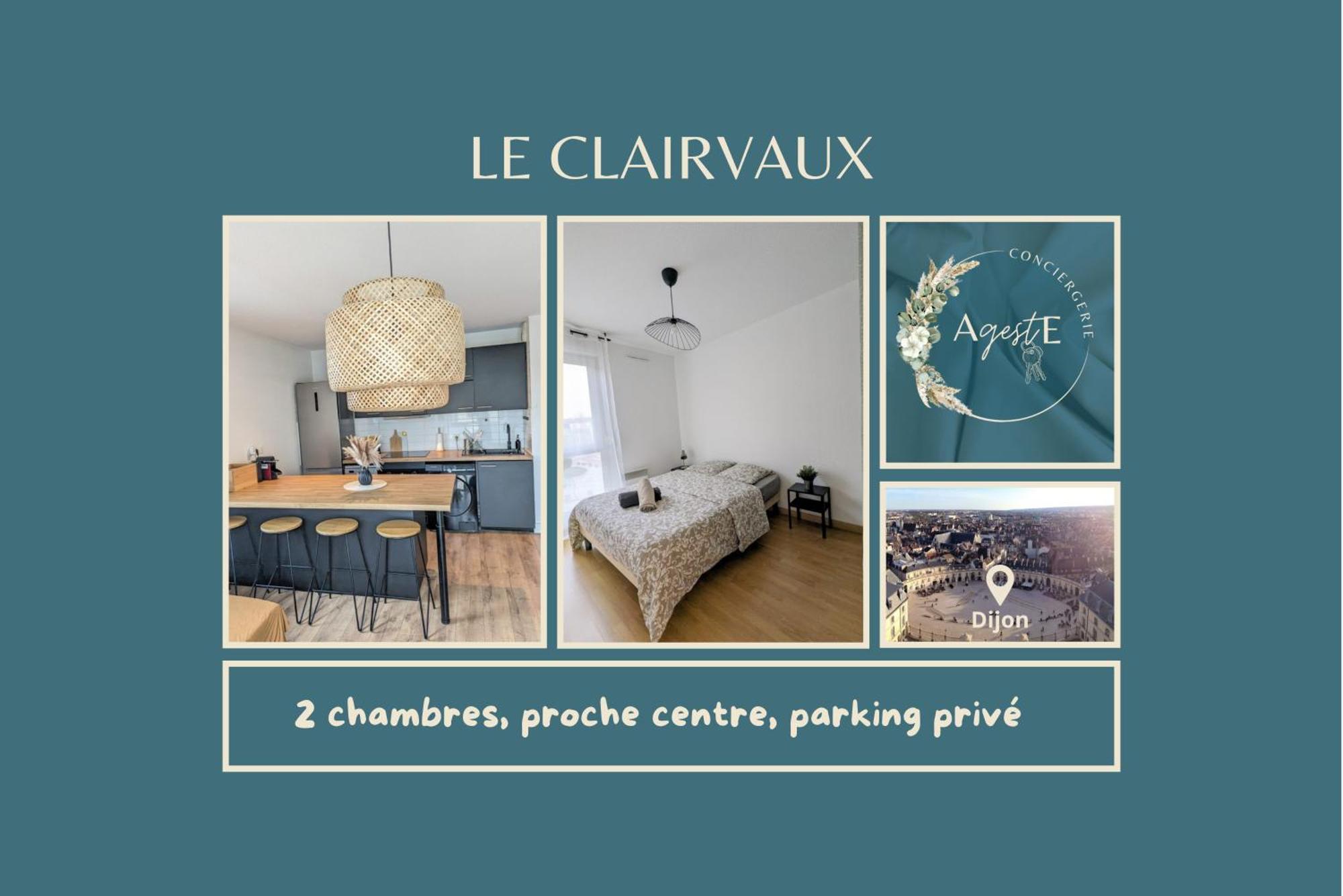 Le Clairvaux - Proche Centre Avec 1 Place En Parking Souterrain Dijon Zewnętrze zdjęcie